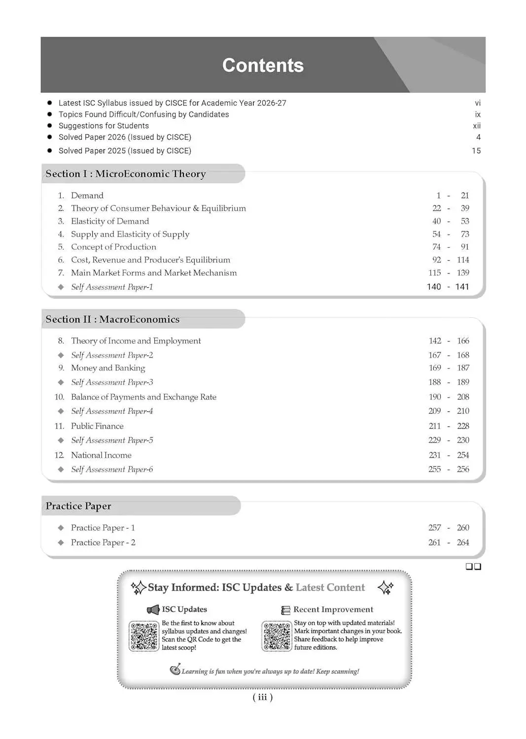 Oswaal Class 12 ISC Economics Question Bank (2017–2026)| Chapter-wise & Topic-wise with Competency Based Questions |For 2027 Exam | 9789373013473 view 2