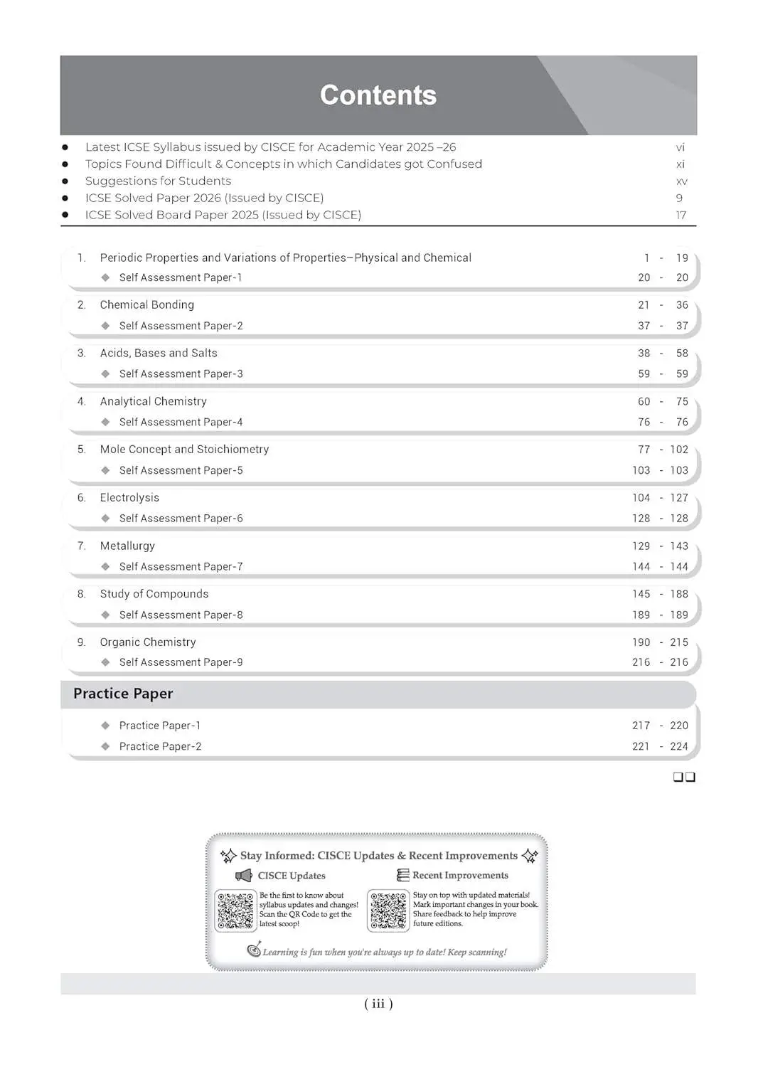 Oswaal Class 10 ICSE Question Bank Chemistry (2017 – 2026) |For 2027 Exam | 9789373012742 view 2
