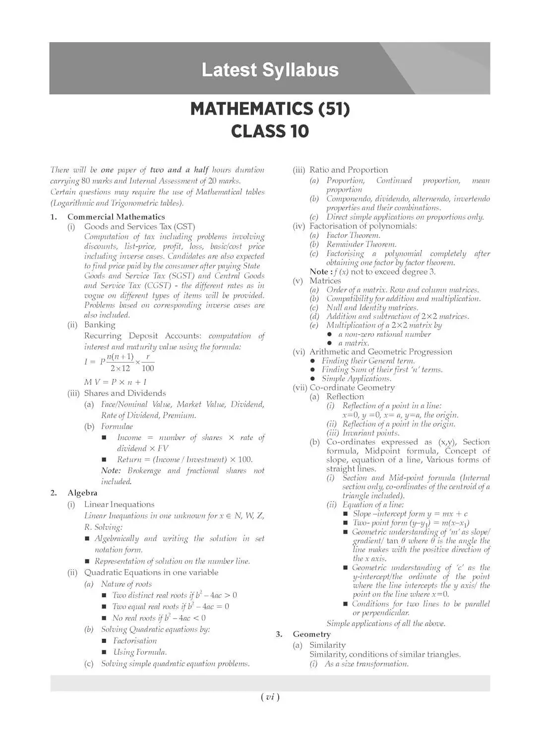 Oswaal Class 10 ICSE Question Bank Mathematics (2017 – 2026) |For 2027 Exam | 9789373015439 view 3