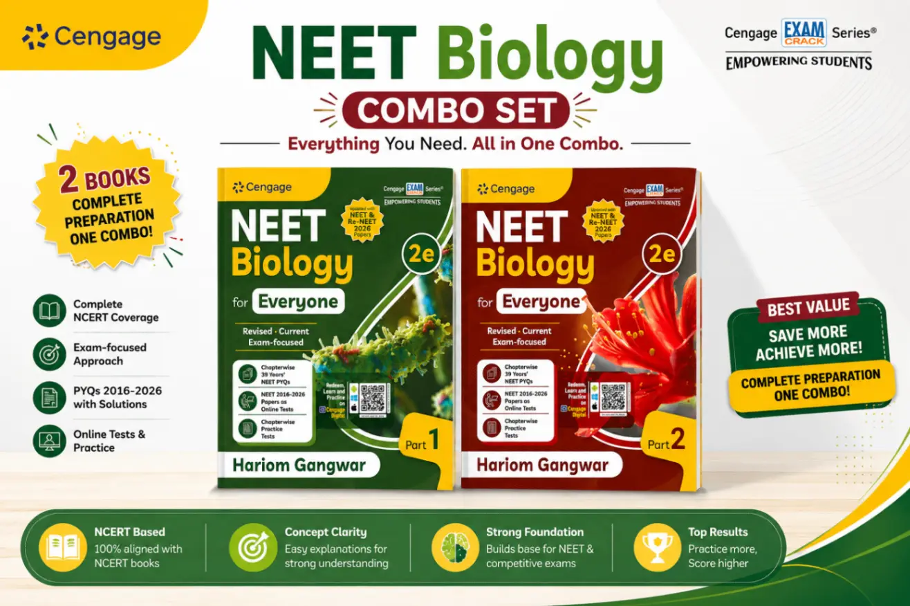 Cengage NEET Biology Part 1 & 2 (Combo Set of 2)