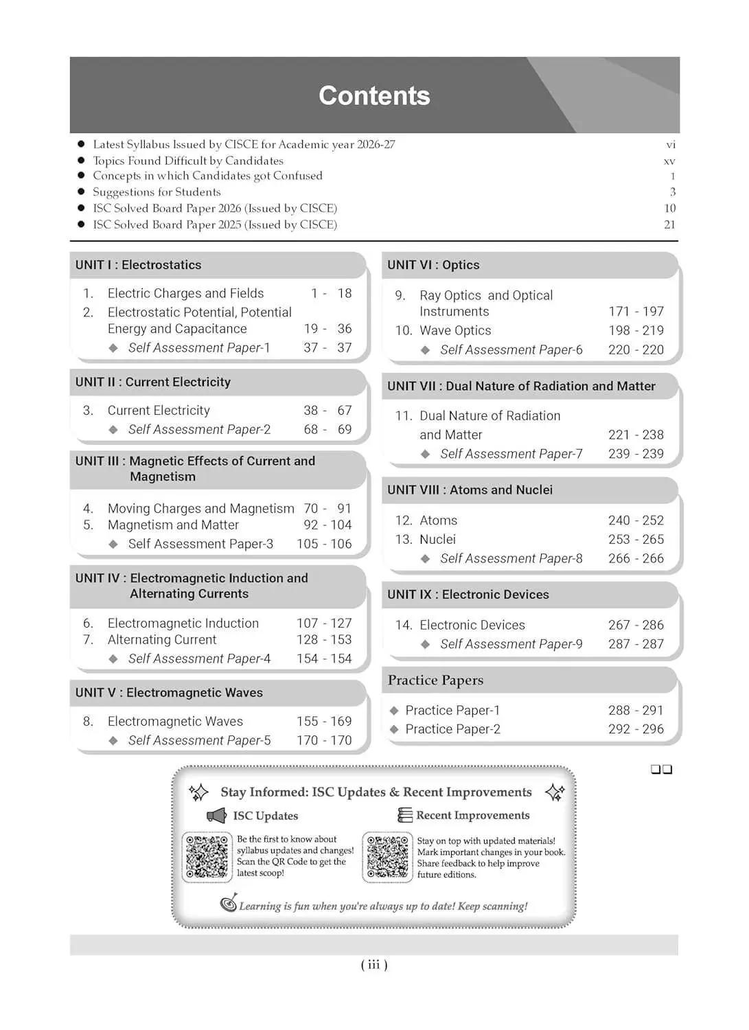 Oswaal Class 12 ISC Physics Question Bank (2017–2026)| Chapter-wise & Topic-wise with Competency Based Questions |For 2027 Exam | 9789373016818 view 2