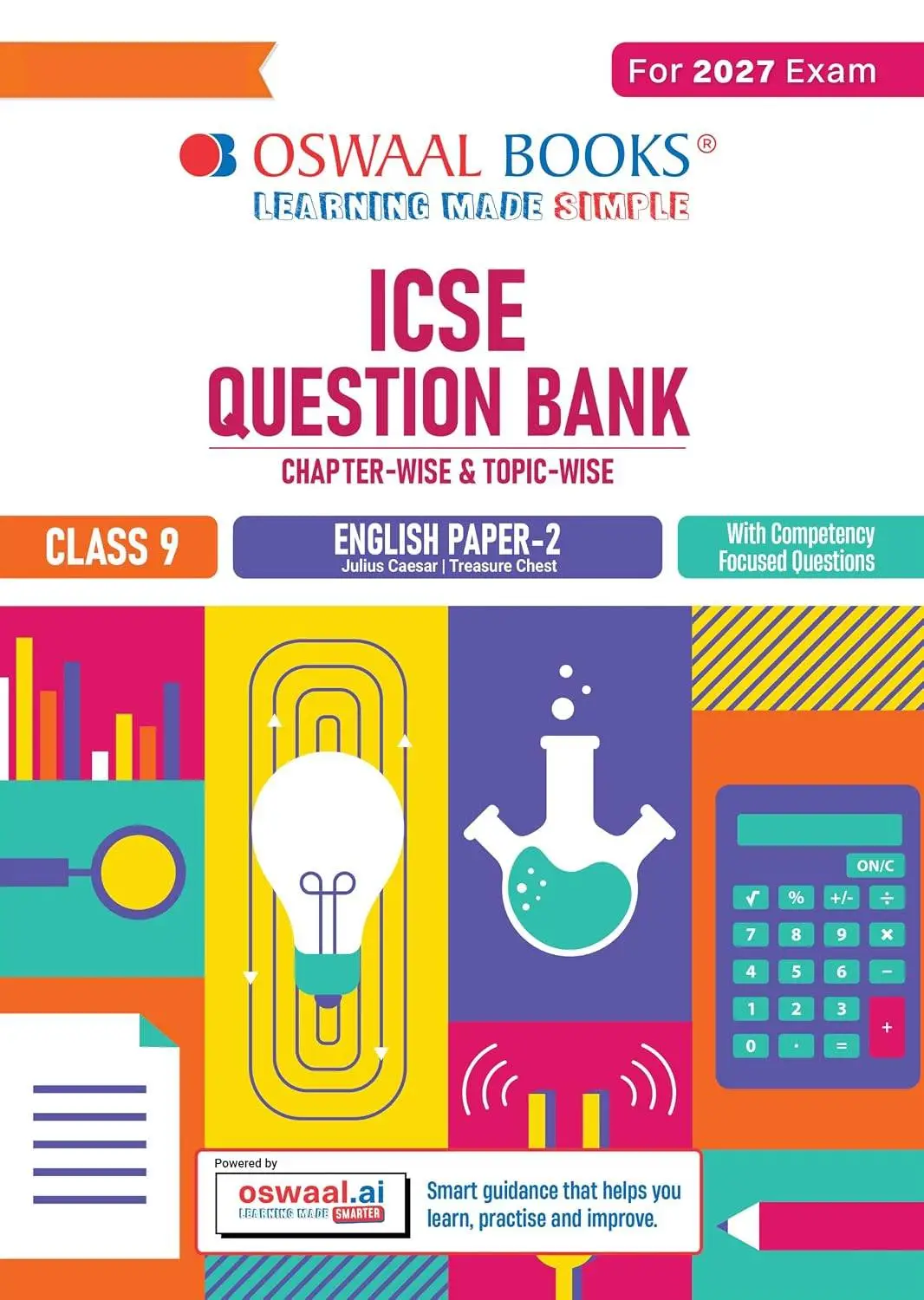 Oswaal ICSE Question Bank English Paper-2 (Literature) Class 9 For 2027 Exam | 9789373017976