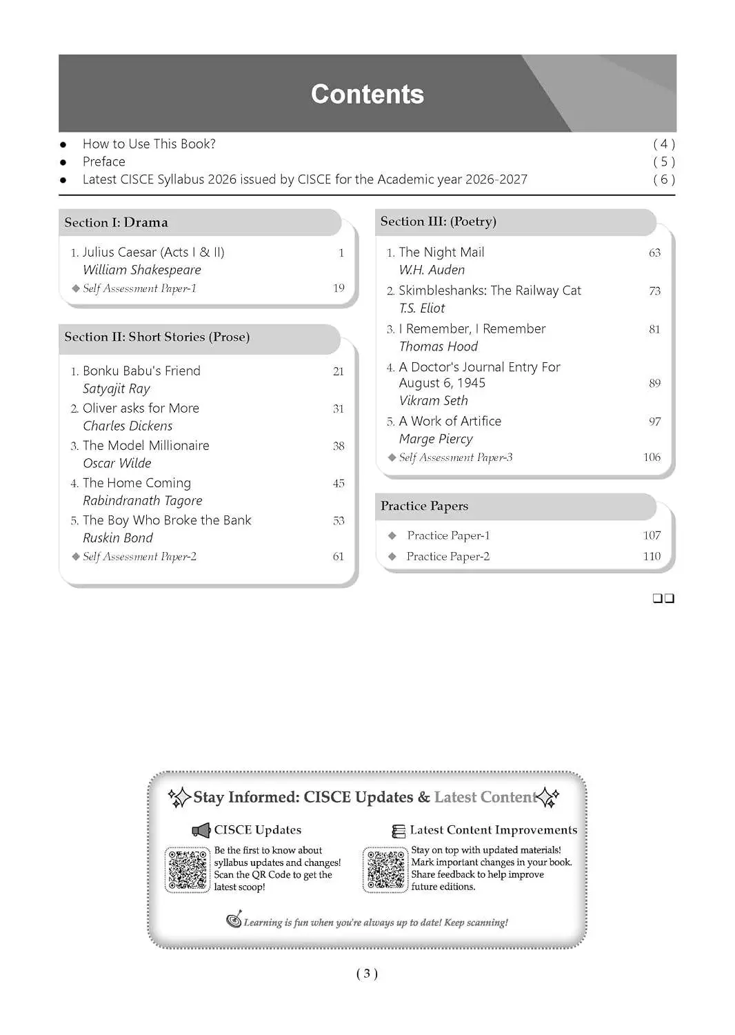 Oswaal ICSE Question Bank English Paper-2 (Literature) Class 9 For 2027 Exam | 9789373017976 view 2