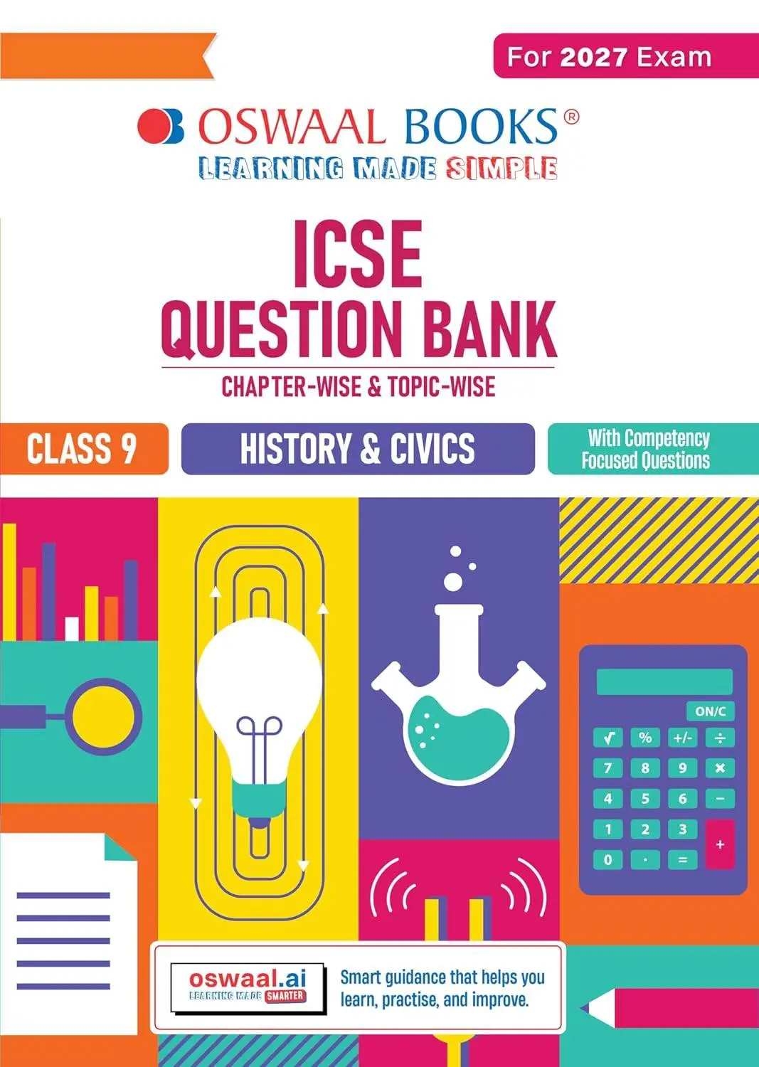 Oswaal ICSE Question Bank History & Civics Class 9 For 2027 Exam | 9789373012025