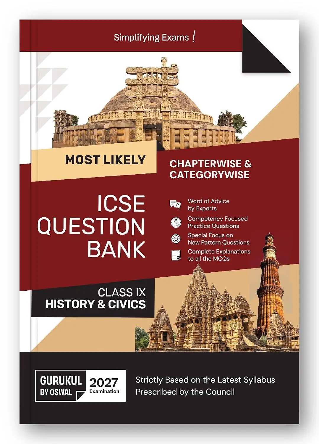 Gurukul by Oswal ICSE Class 9 History & Civics Most Likely Question Bank for 2027 Exam | 9788199931411