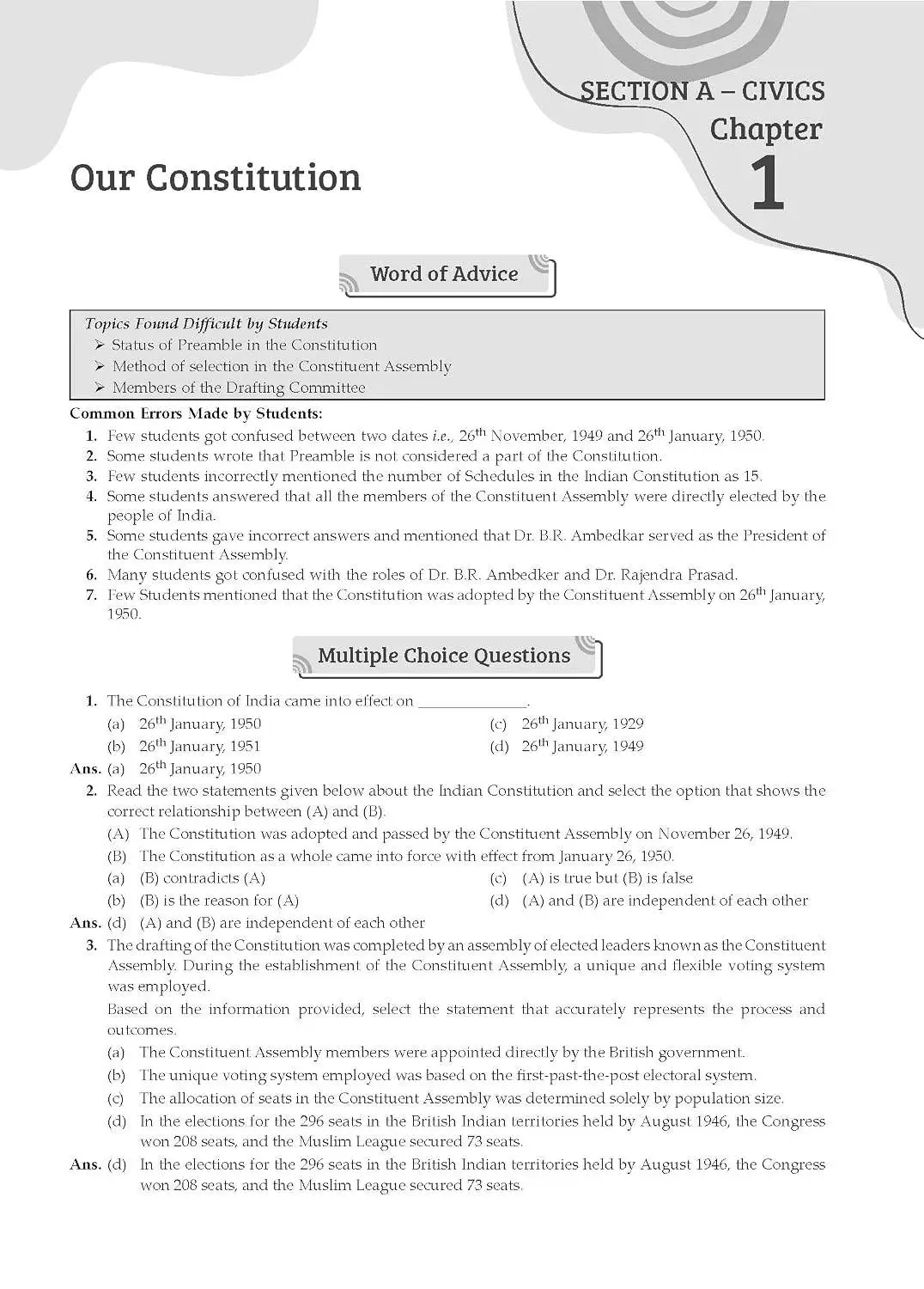 Gurukul by Oswal ICSE Class 9 History & Civics Most Likely Question Bank for 2027 Exam | 9788199931411 view 3