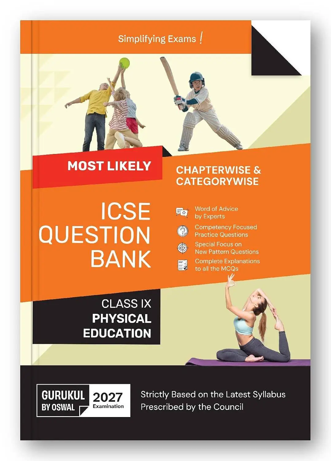 Gurukul by Oswal ICSE Class 9 Physical Education Most Likely Question Bank for 2027 Exam | 9788169001014