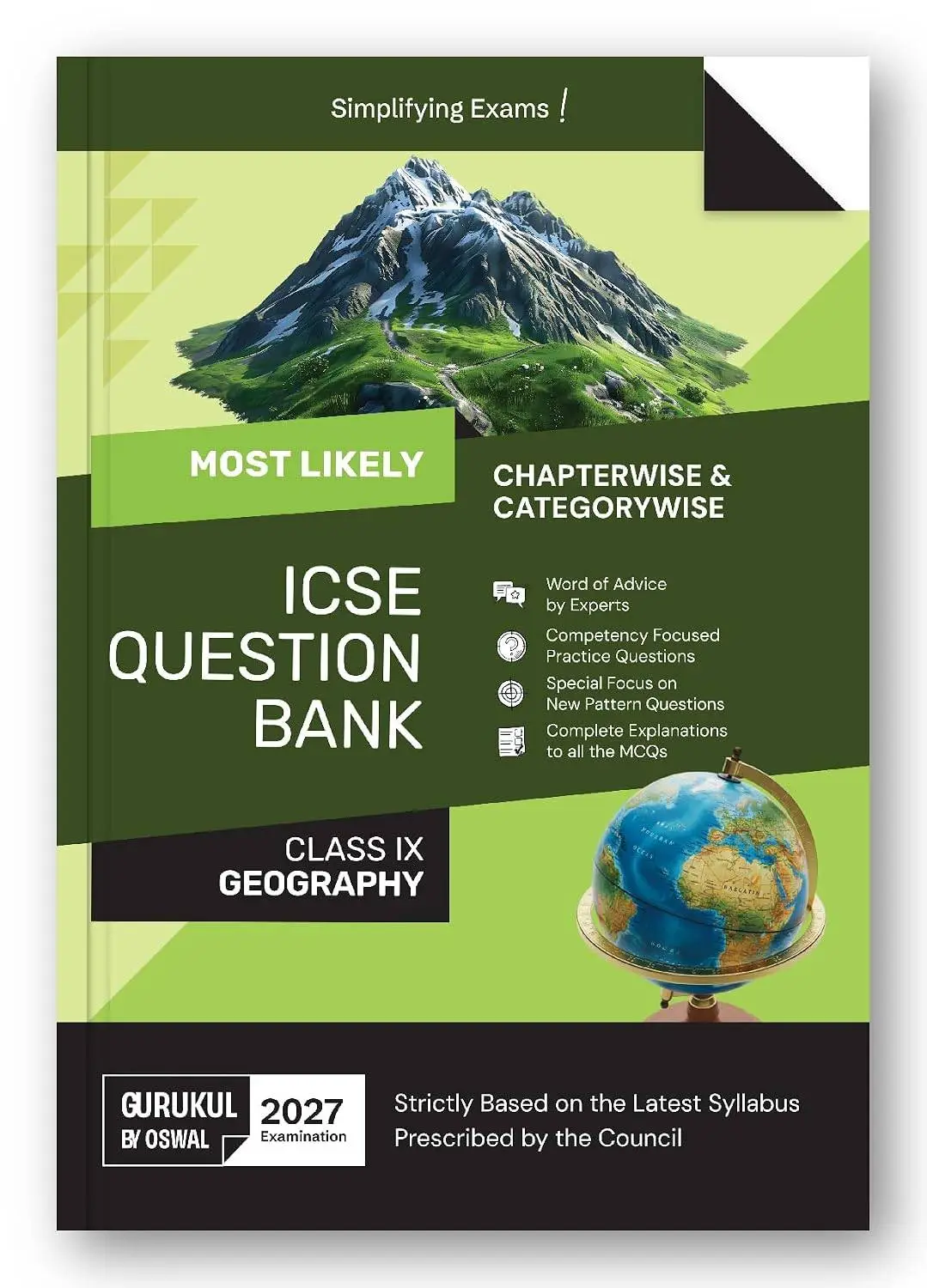 Gurukul by Oswal ICSE Class 9 Geography Most Likely Question Bank for 2027 Exam | 9788169001366