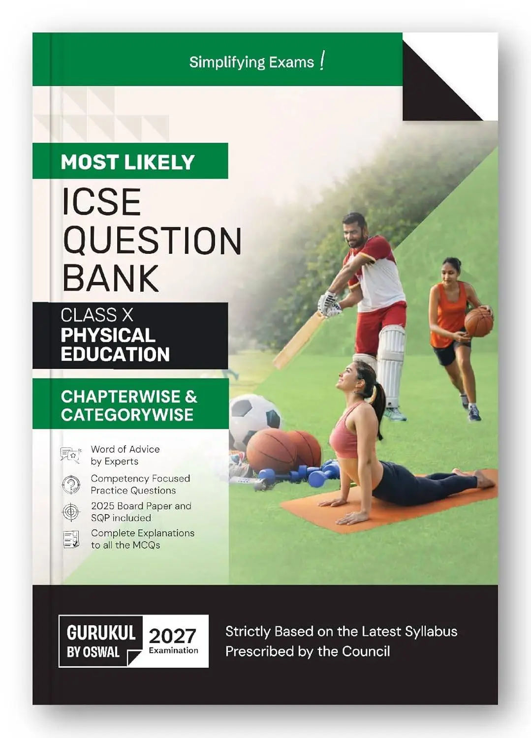 Gurukul by Oswal ICSE Class 10 Physical Education Most Likely Question Bank for 2027 Exam | 9788169001373