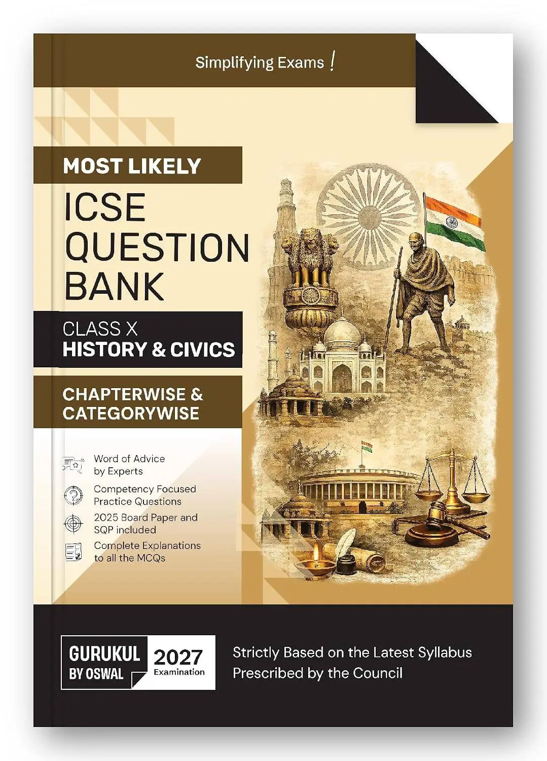 Gurukul by Oswal ICSE Class 10 History & Civics Most Likely Question Bank for 2027 Exam | 9788199846296