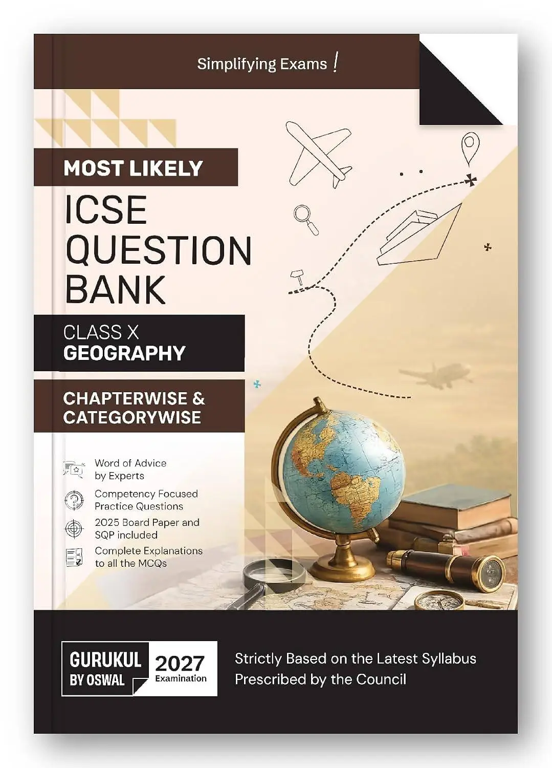 Gurukul by Oswal ICSE Class 10 Geography Most Likely Question Bank for 2027 Exam | 9788199931473