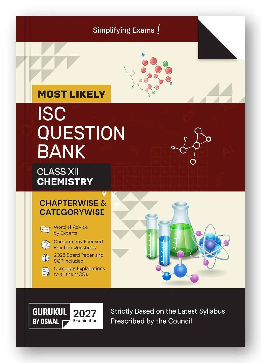 Gurukul by Oswal ISC Class 12 Chemistry Most Likely Question Bank for 2027 Exam | 9788199857575