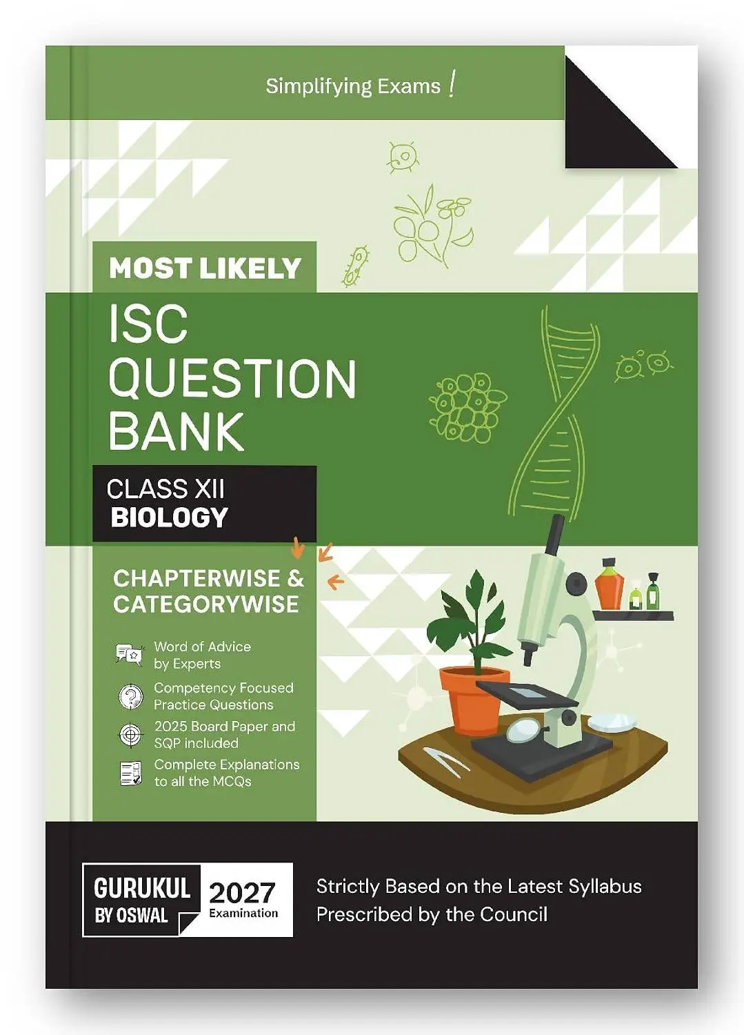Gurukul by Oswal ISC Class 12 Biology Most Likely Question Bank for 2027 Exam | 9788199857544