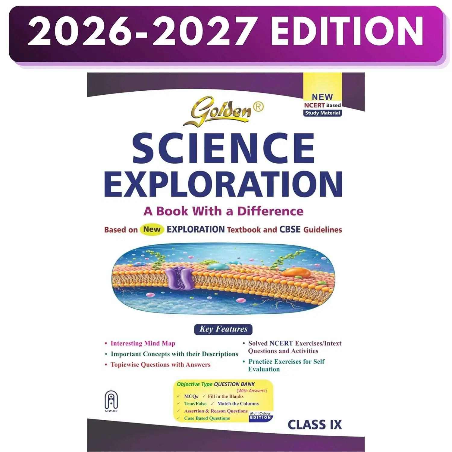 Golden Science Study Material Based on New NCERT Textbook Exploration for Class-9 | For 2027 CBSE Exams | 9789360745936