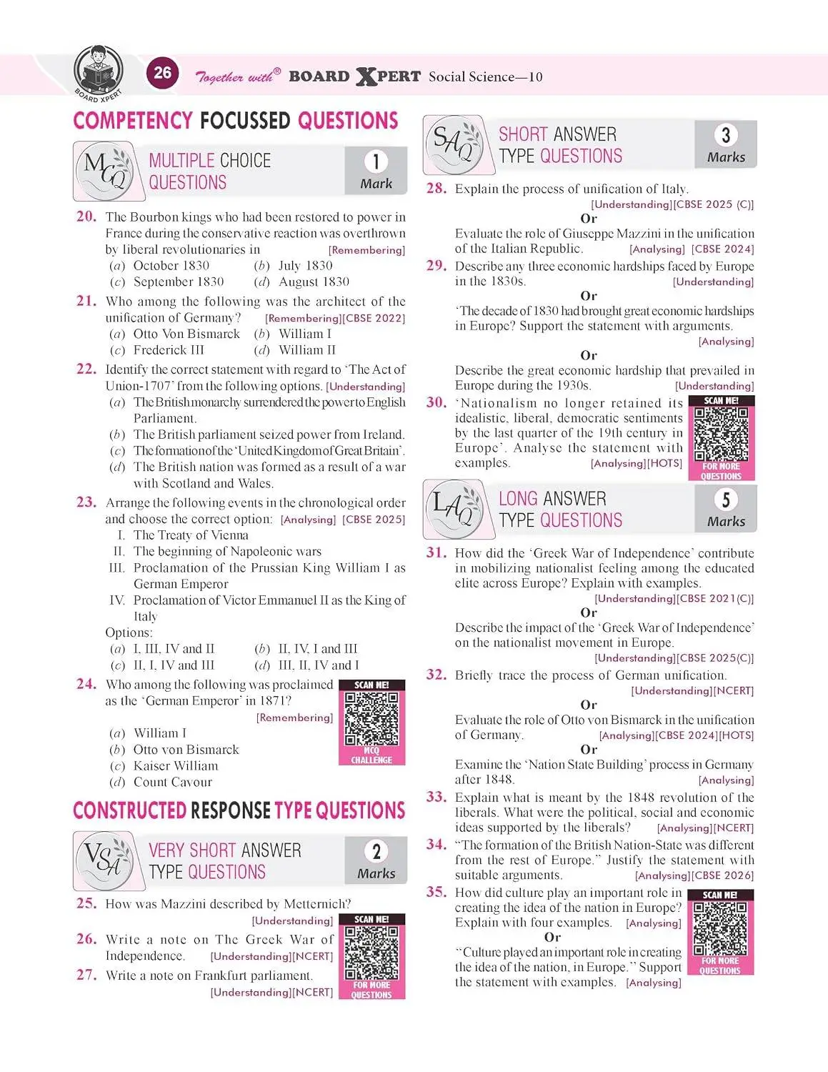 Together with Board Xpert CBSE Question Bank Class 10 Social Science 2026-27 | 9789378322839 view 3