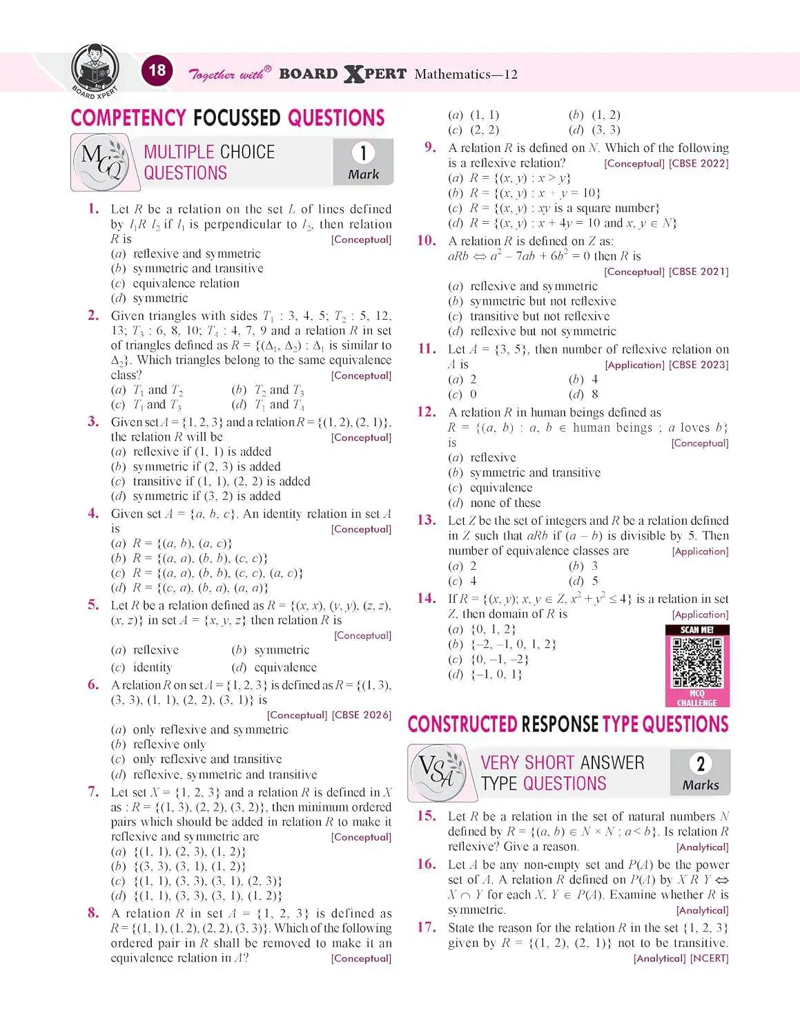Together with Board Xpert CBSE Question Bank Class 12 Mathematics 2026-27 | 9789378322563 view 2