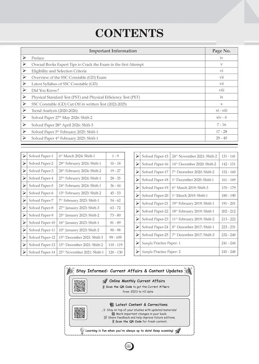 Oswaal SSC GD Constable 29 Previous Years’ Solved Papers | CAPFs, SSF, Assam Rifles, NCB Year-wise 2017-2026 | Latest 2026 Solved Papers | For 2027 Exam | 9789309242700 view 2