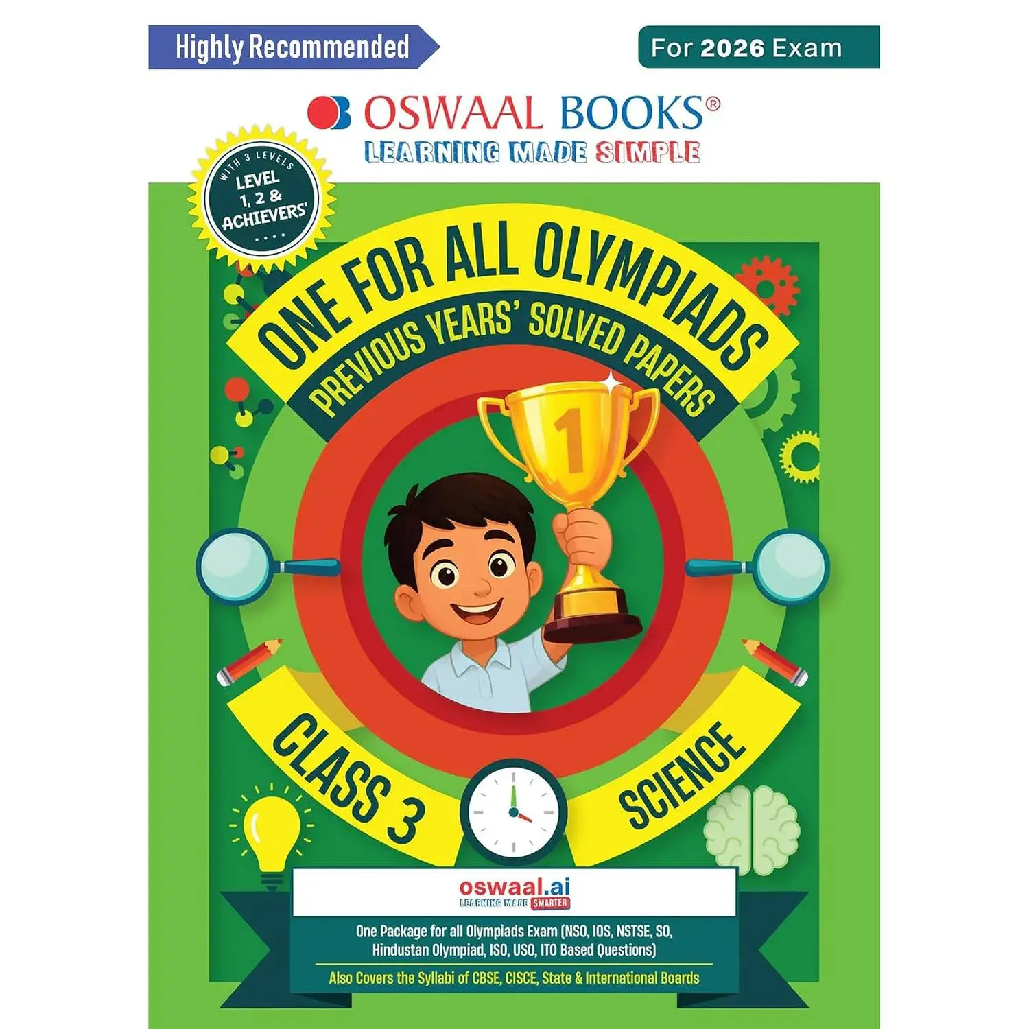 One For All Olympiads Class 3 Science Prep-Guide Book | Chapter-wise Previous Years' Solved Papers | Olympiad Exams 2026 | 9789373010960