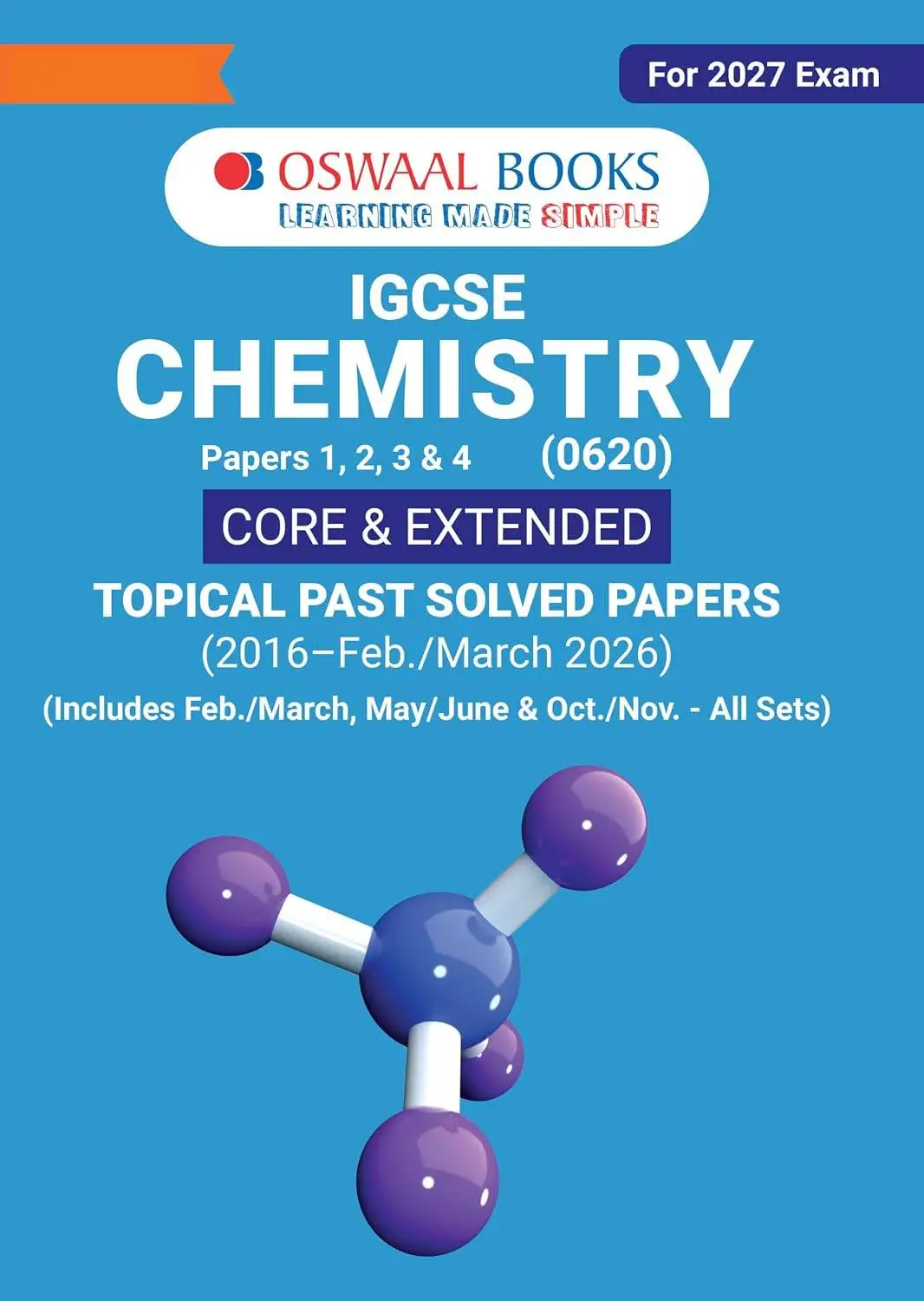 Oswaal IGCSE Topical Past Solved Papers l Chemistry (0620) | For 2027 Exam | 9788167290380