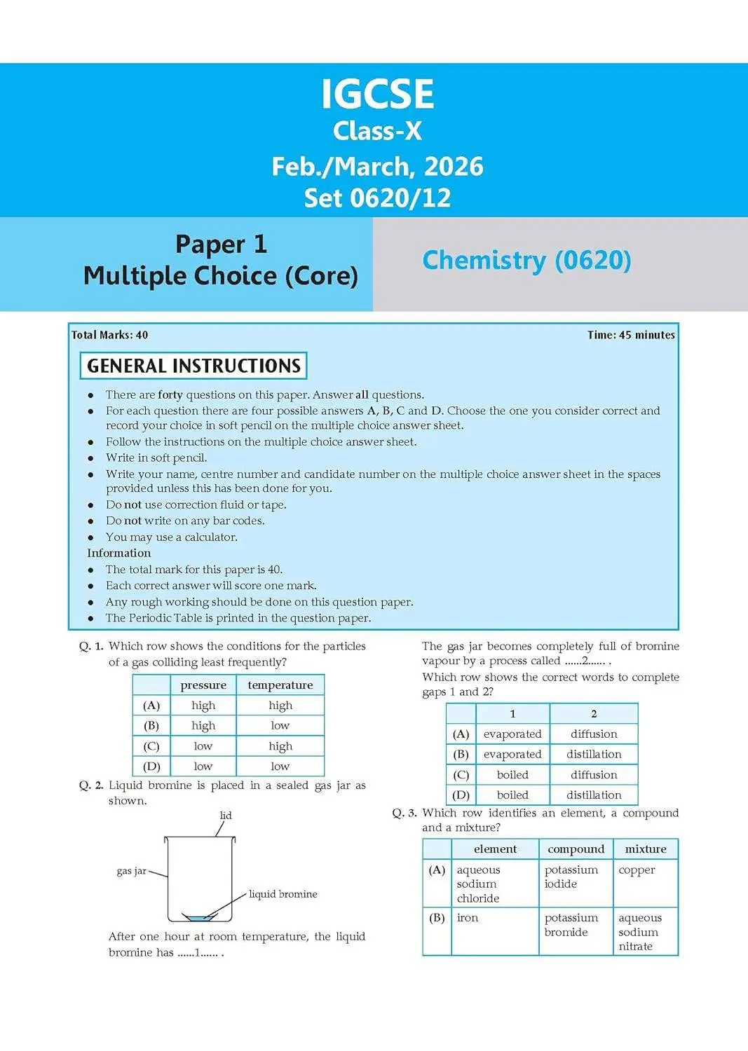 Oswaal IGCSE Topical Past Solved Papers l Chemistry (0620) | For 2027 Exam | 9788167290380 view 3