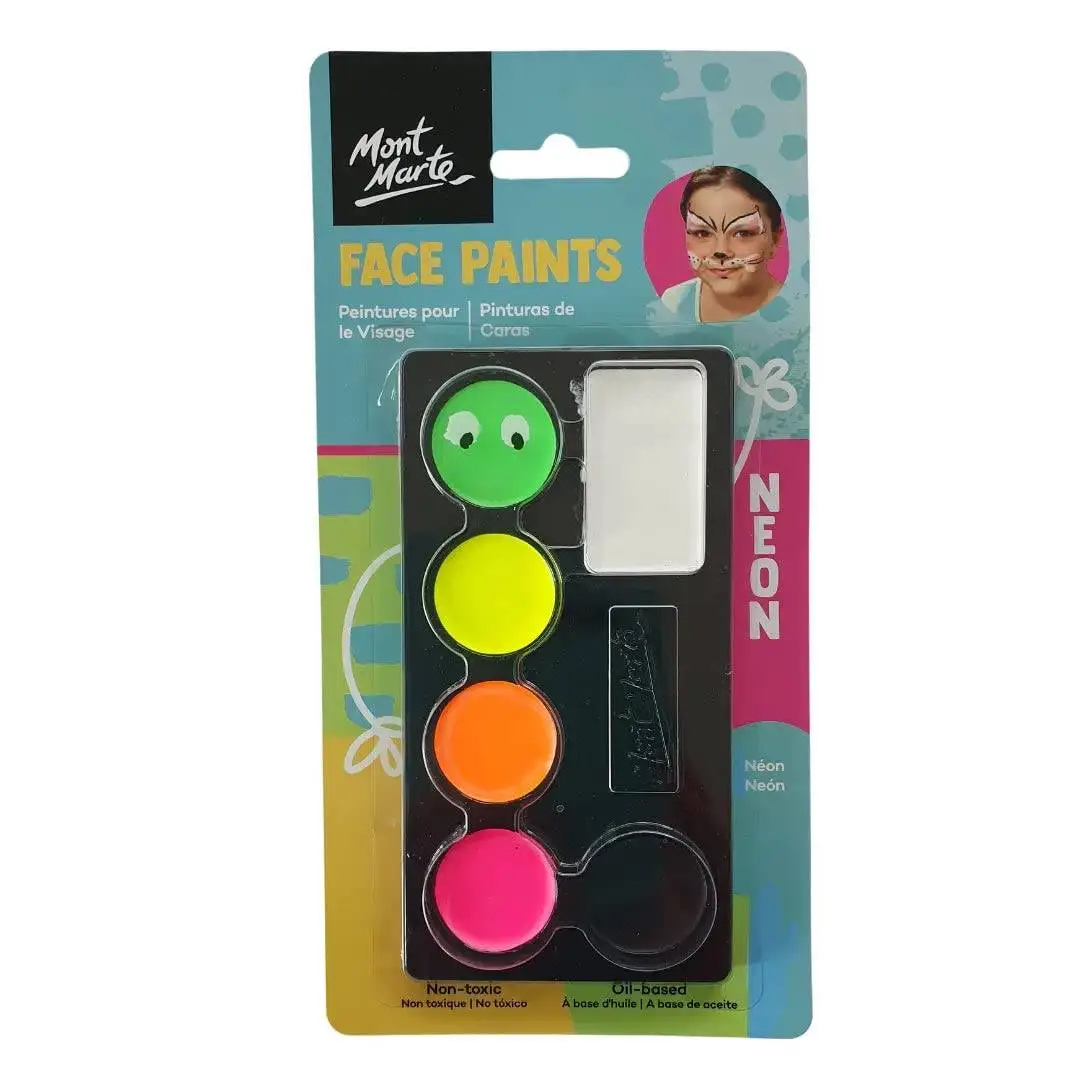 Mont Marte Standard Kids Face Painting NeonSet