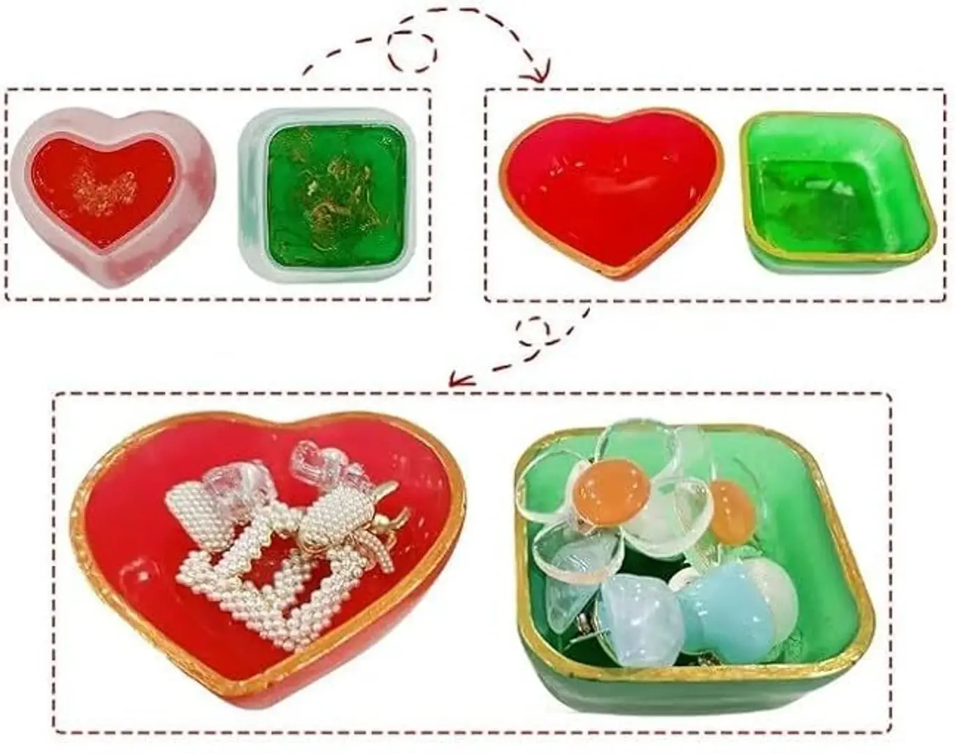Craft Smart Decorative Resin Kit Trinket Dishes view 2