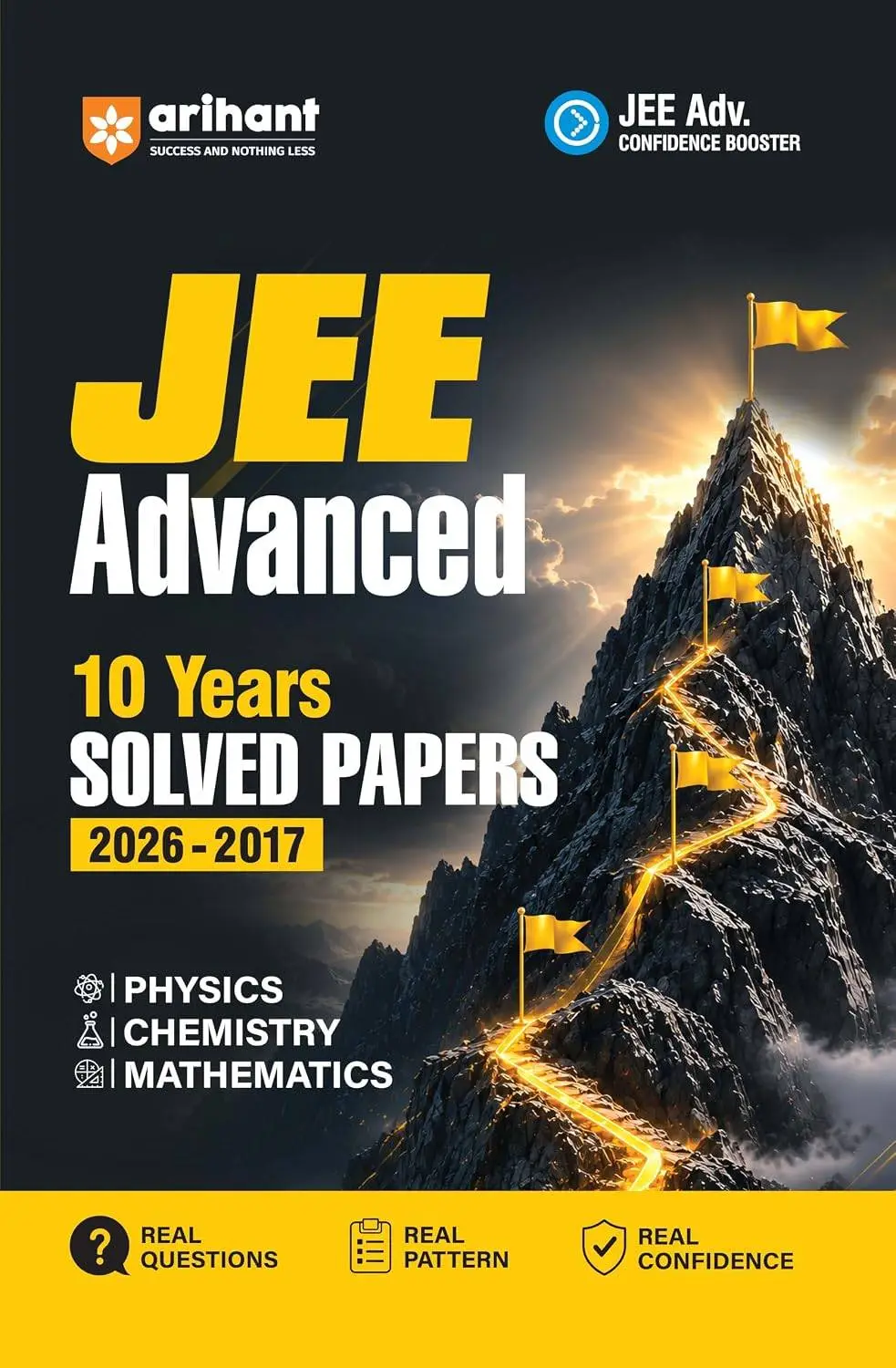 Arihant JEE Advanced 2027 | 10 Years' Solved Papers (2026–2017) | Physics, Chemistry & Mathematics | 9788169826112 | C007