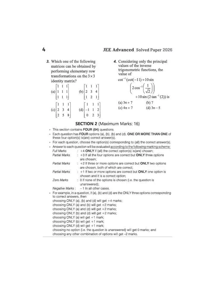 Arihant JEE Advanced 2027 | 10 Years' Solved Papers (2026–2017) | Physics, Chemistry & Mathematics | 9788169826112 | C007 view 4
