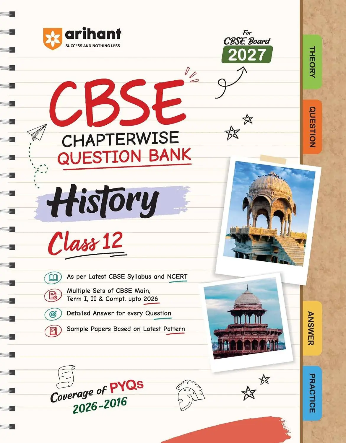 Arihant CBSE History Class 12 Chapterwise Question Bank for Board Exam 2027 | 9788167214157 | F1163