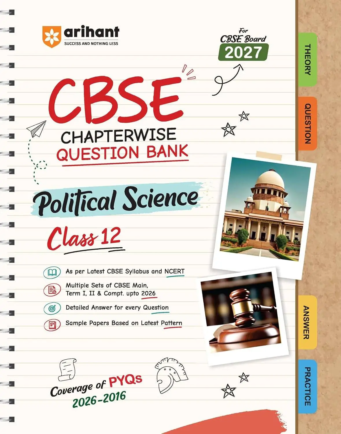Arihant CBSE Political Science Class 12 Chapterwise Question Bank for Board Exam 2027 | 9788167214171 | F1165