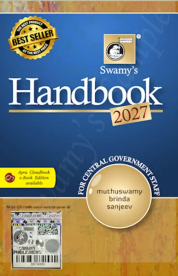 Swamy's Handbook 2027 for CGS English Paper Back | 9788168730830