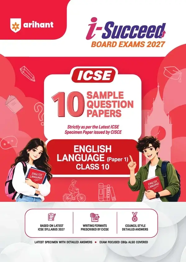 i-Succeed ICSE 10 Sample Question Papers Class 10 English Language (Paper 1) Exam 2027 | F1077 | 9788167215765