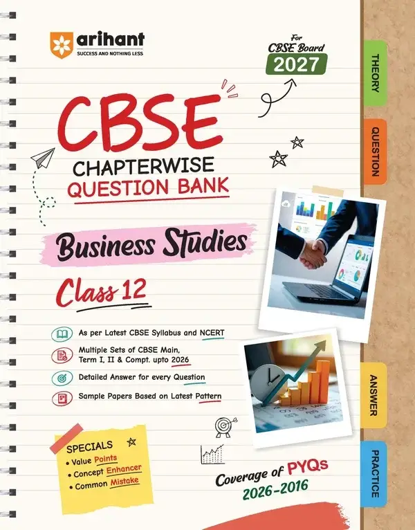 Arihant CBSE Business Studies Class 12 Chapterwise Question Bank for Board Exam 2027 | F1160 | 9788167214201