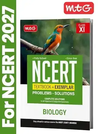 MTG Class 11 NCERT Textbook + Exemplar Problem Solutions Biology For 2026-27 Exam | 9789369578719
