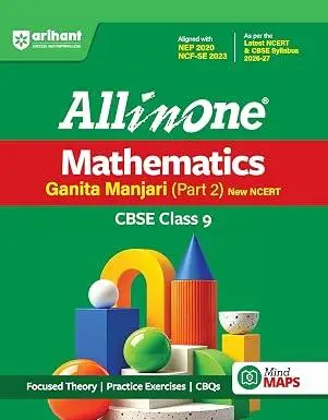 Arihant All in One CBSE Class 9 Mathematics Ganita Manjari Part 2 2026-27 | F1456 | 9788117704318