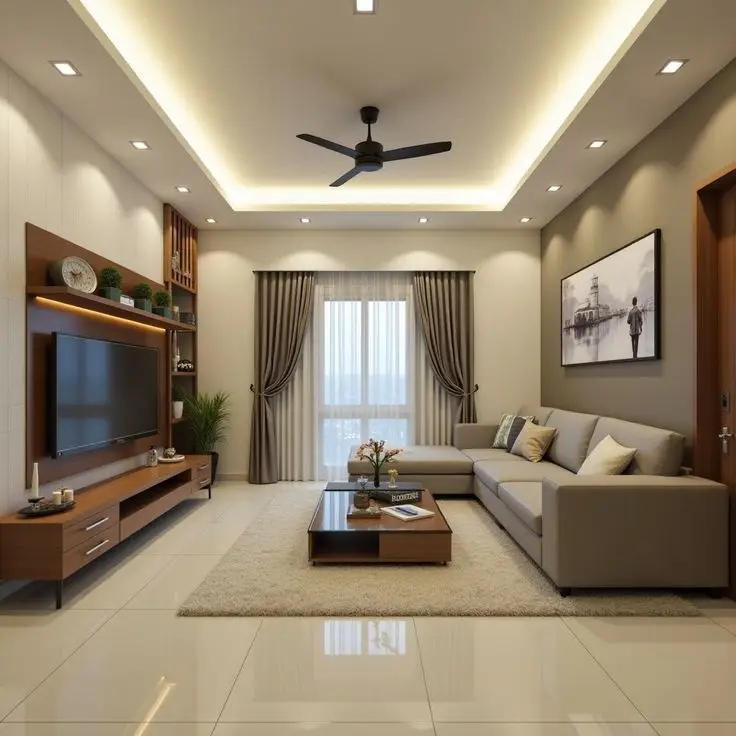 Modern Living Room Setup view 2