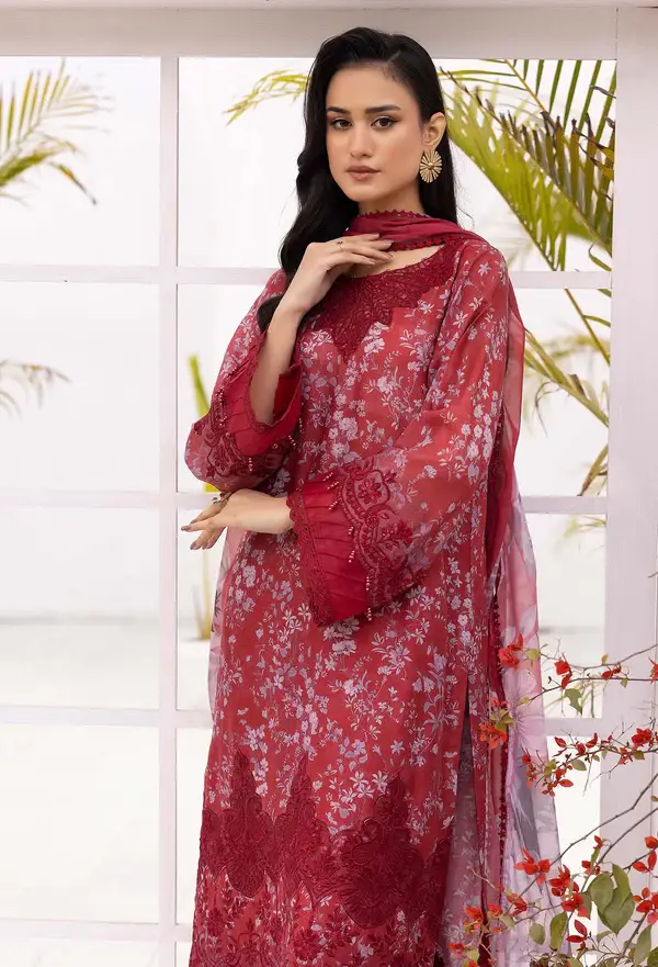 ADAN 'S LIBAS SOLANA Embroidered Lawn Suit /DF0025 /D07 view 2
