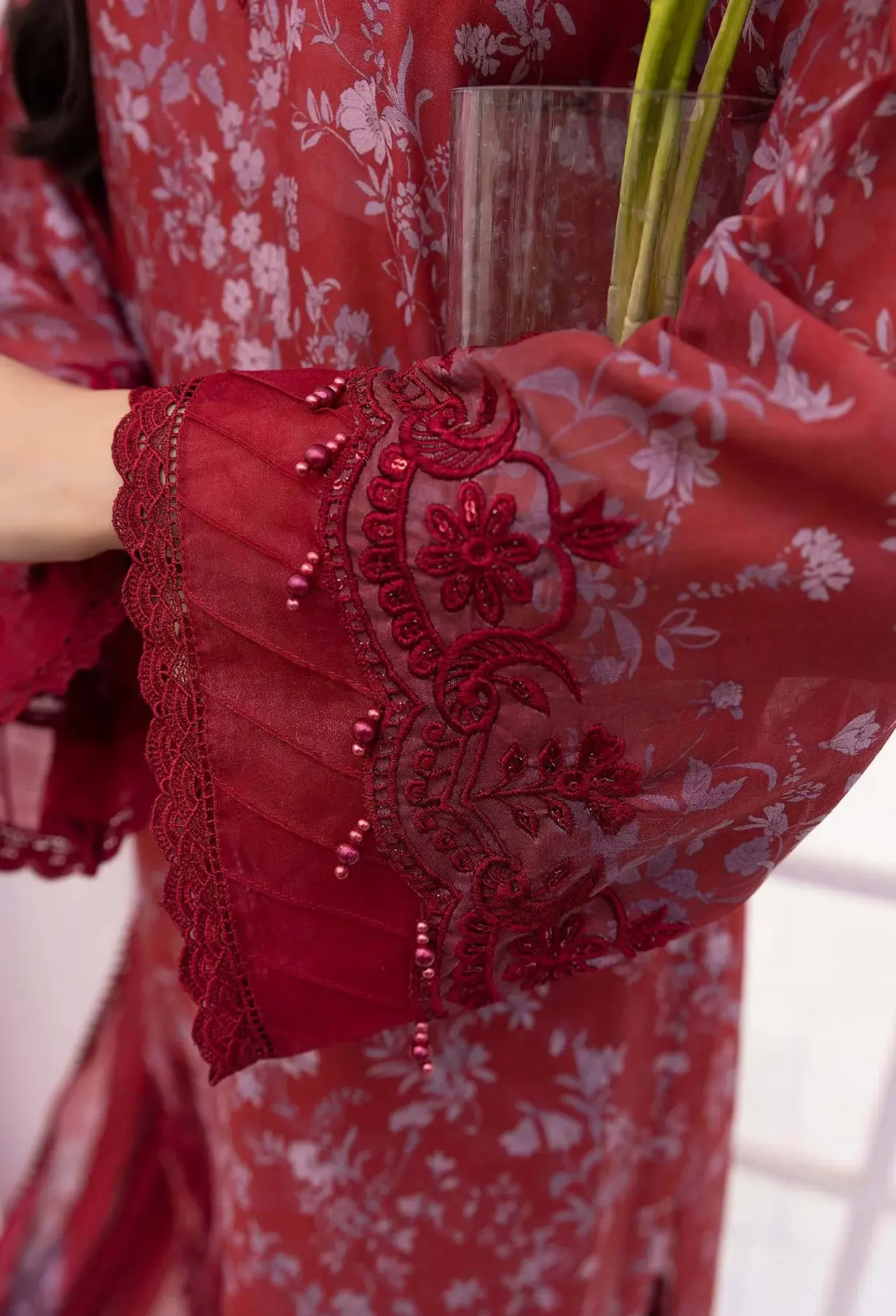 ADAN 'S LIBAS SOLANA Embroidered Lawn Suit /DF0025 /D07 view 3