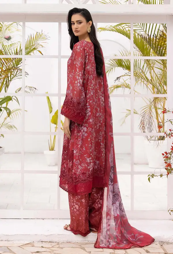 ADAN 'S LIBAS SOLANA Embroidered Lawn Suit /DF0025 /D07 view 4