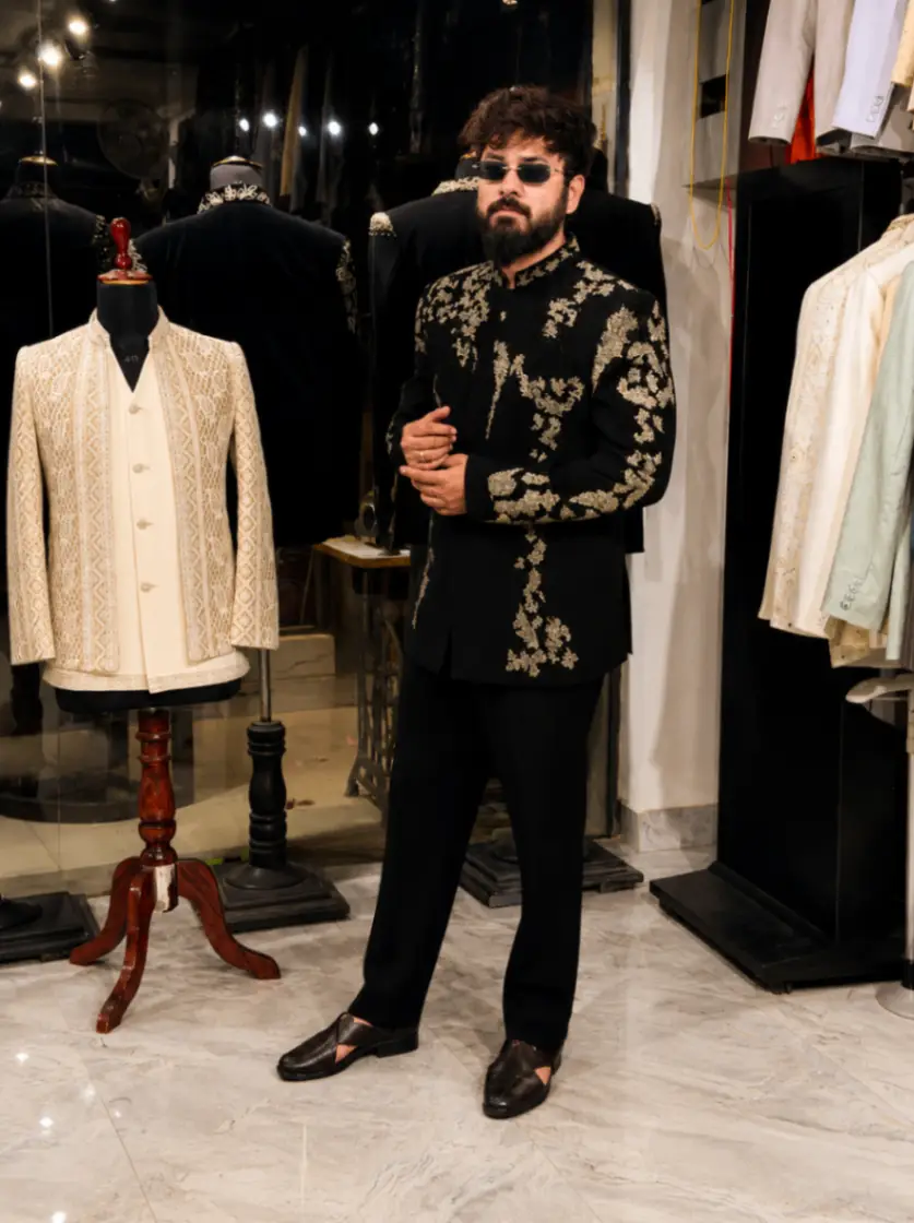 Cloud Work Bandhgala Suit view 2