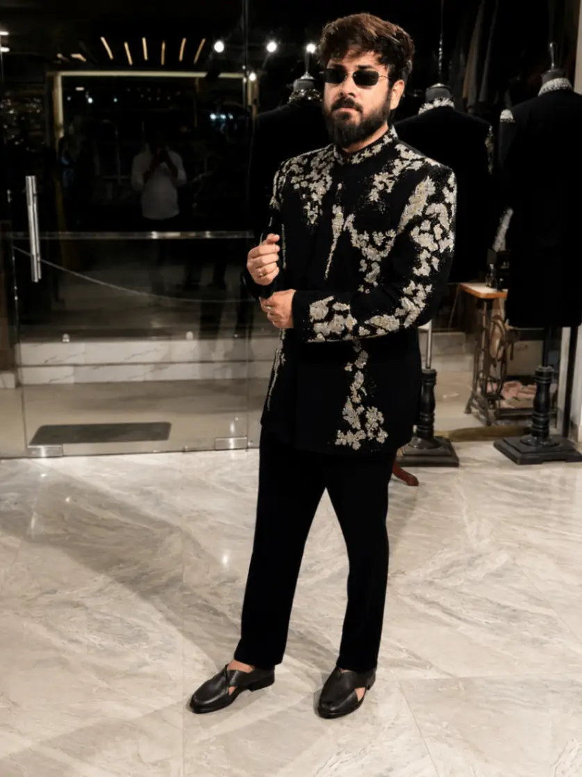 Cloud Work Bandhgala Suit view 3