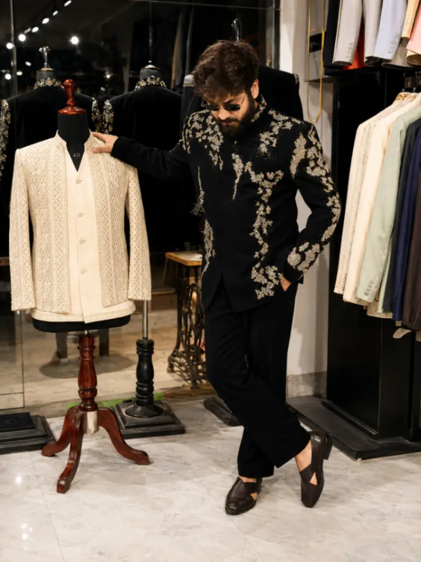 Cloud Work Bandhgala Suit view 5