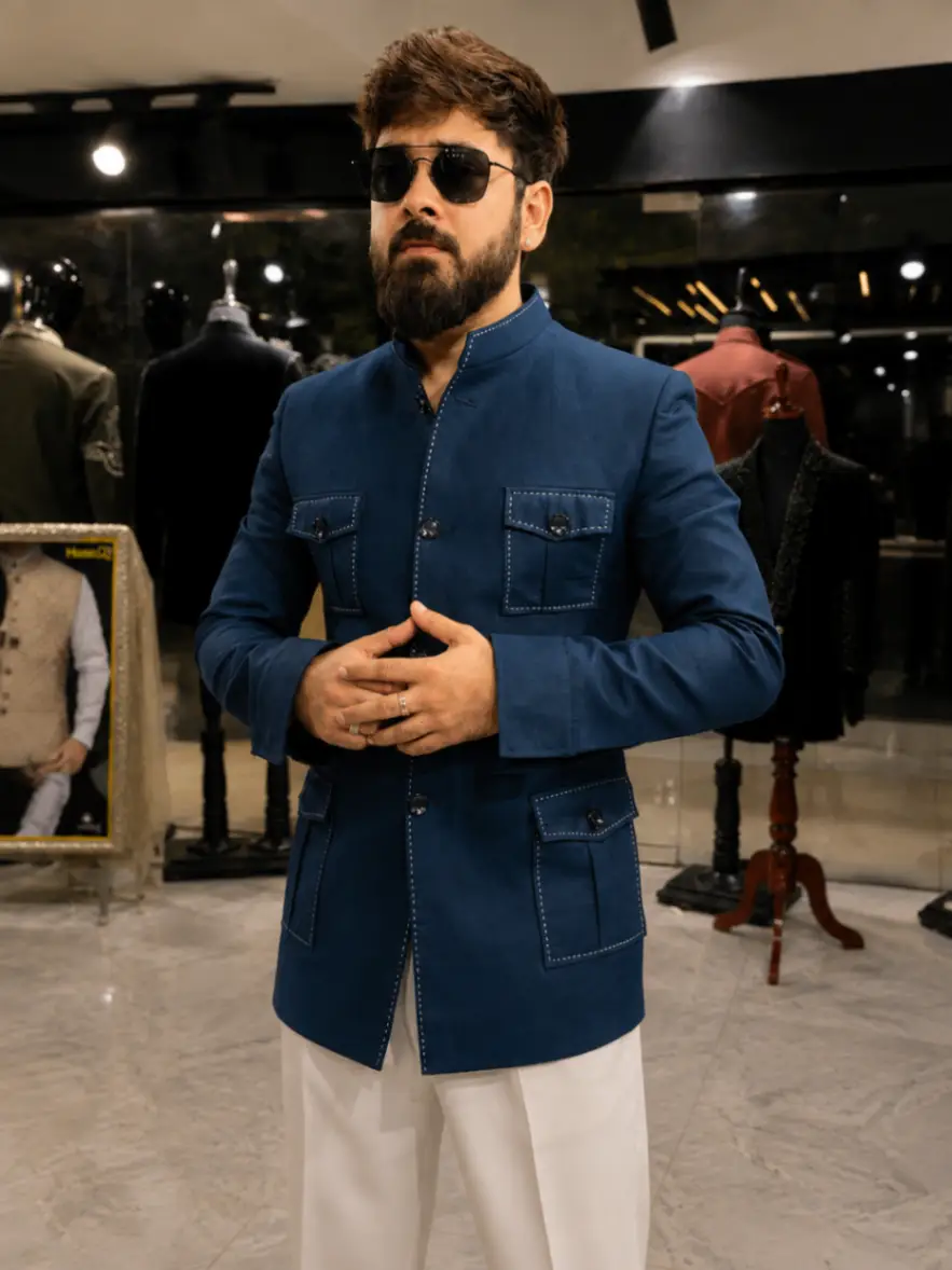 Designer Bandhgala Jacket view 6