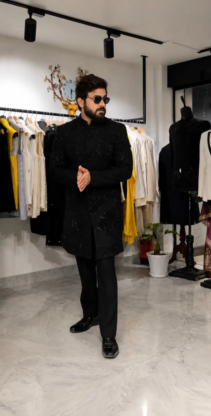 Luxury Indo Western Suit view 2