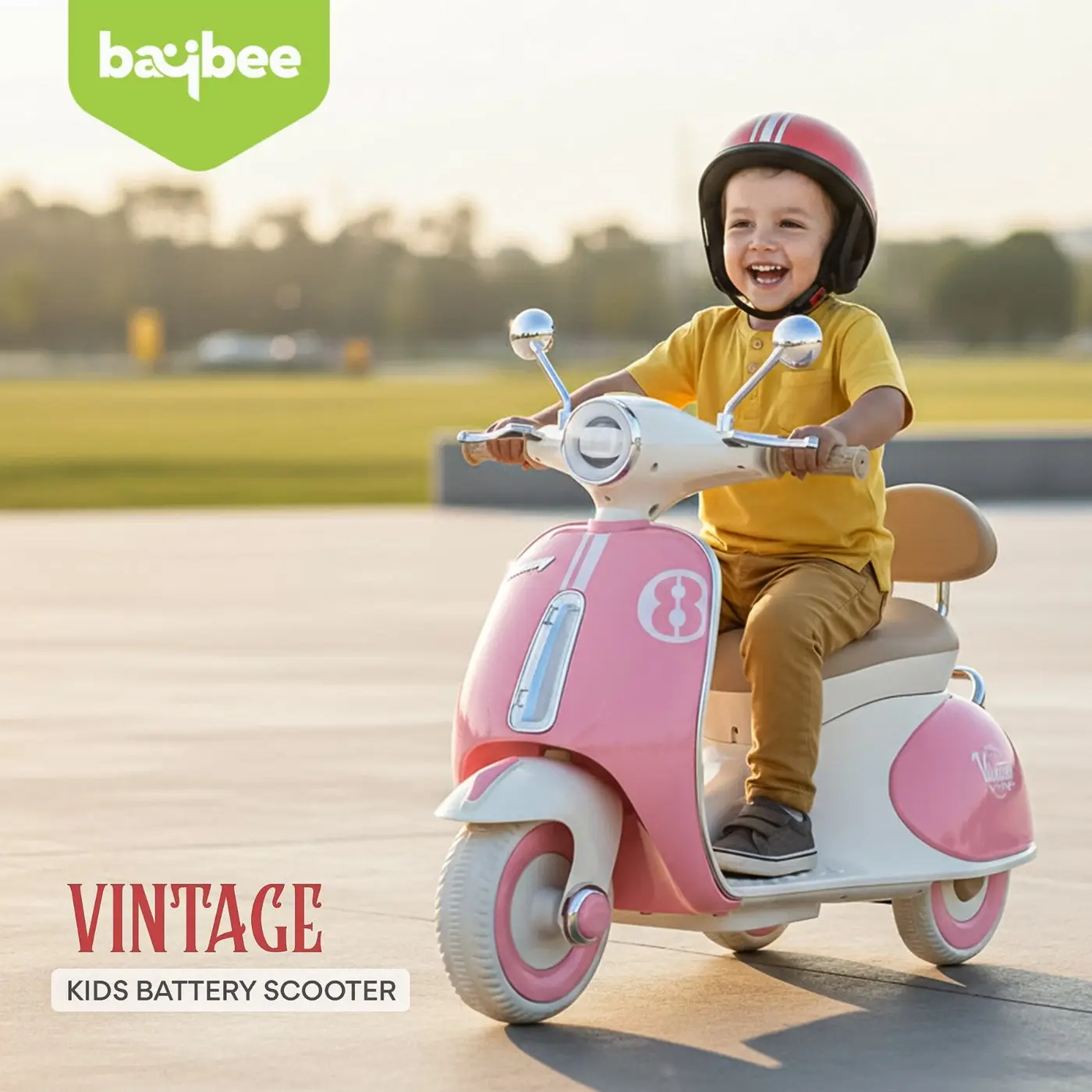 Vintage Kids Scooter pink view 2