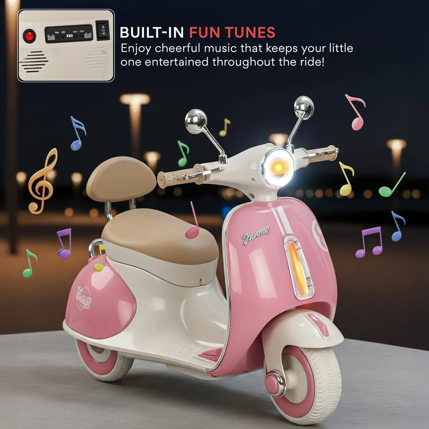 Vintage Kids Scooter pink view 6