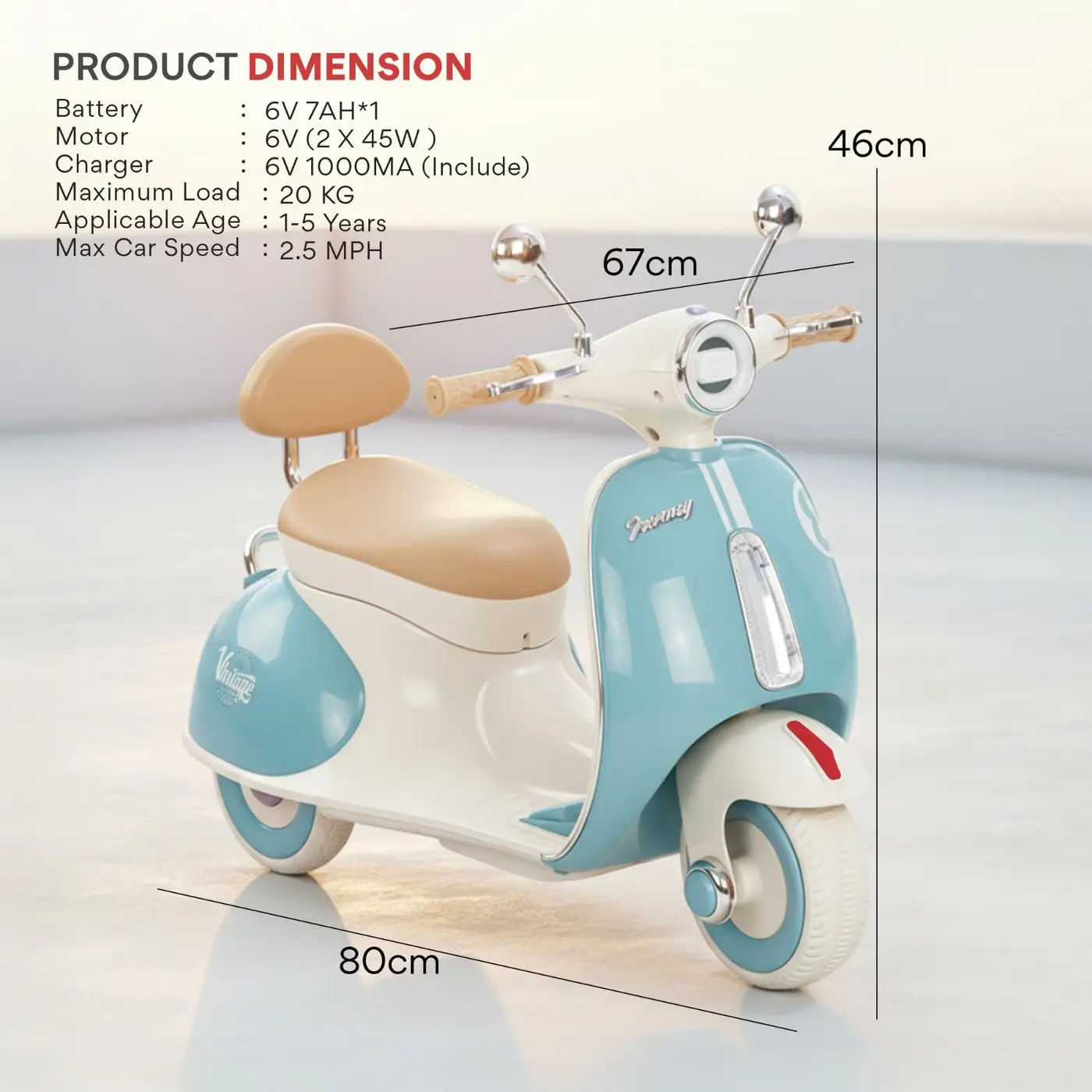 Vintage Toddler Scooter view 7