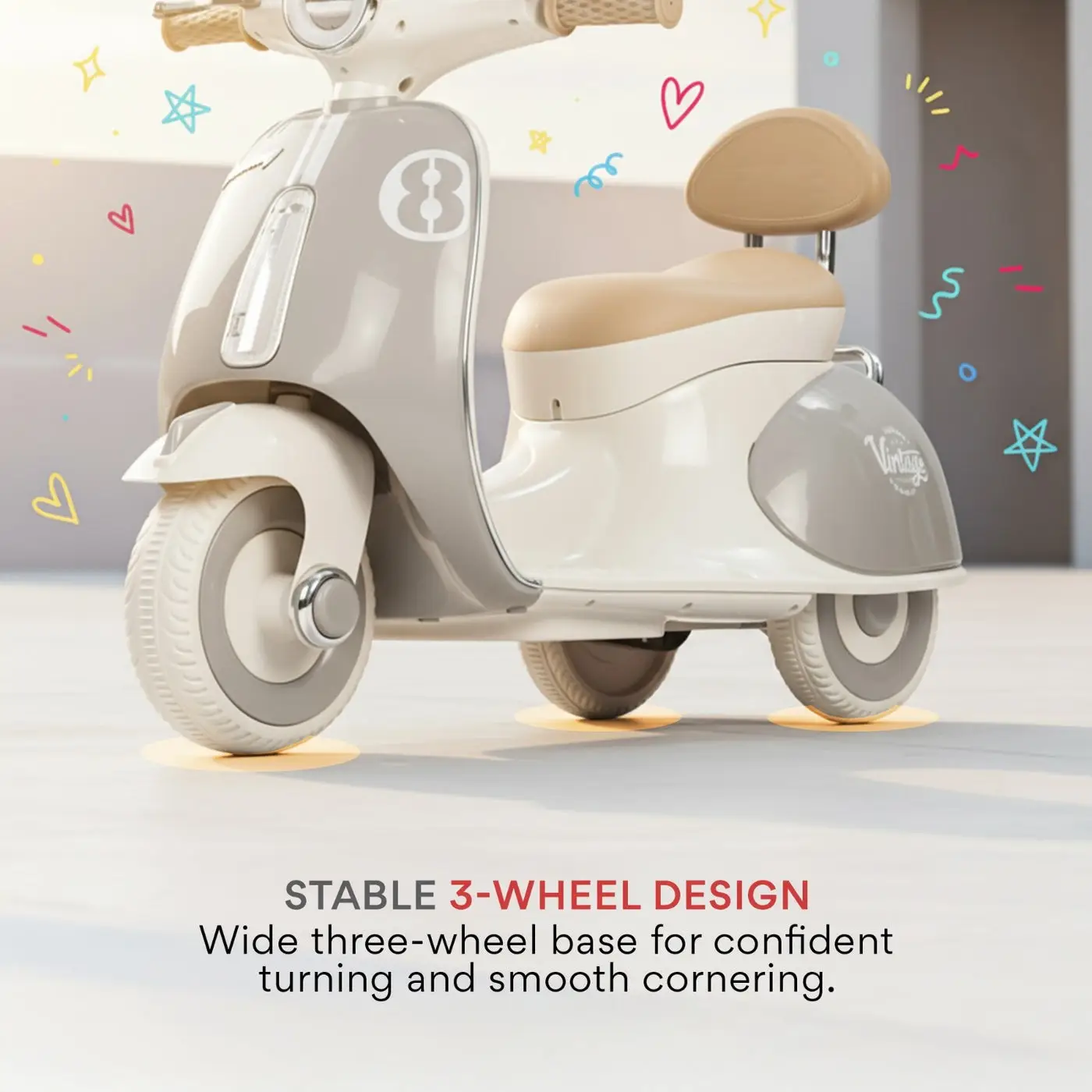 Vintage Ride-On Scooter view 5