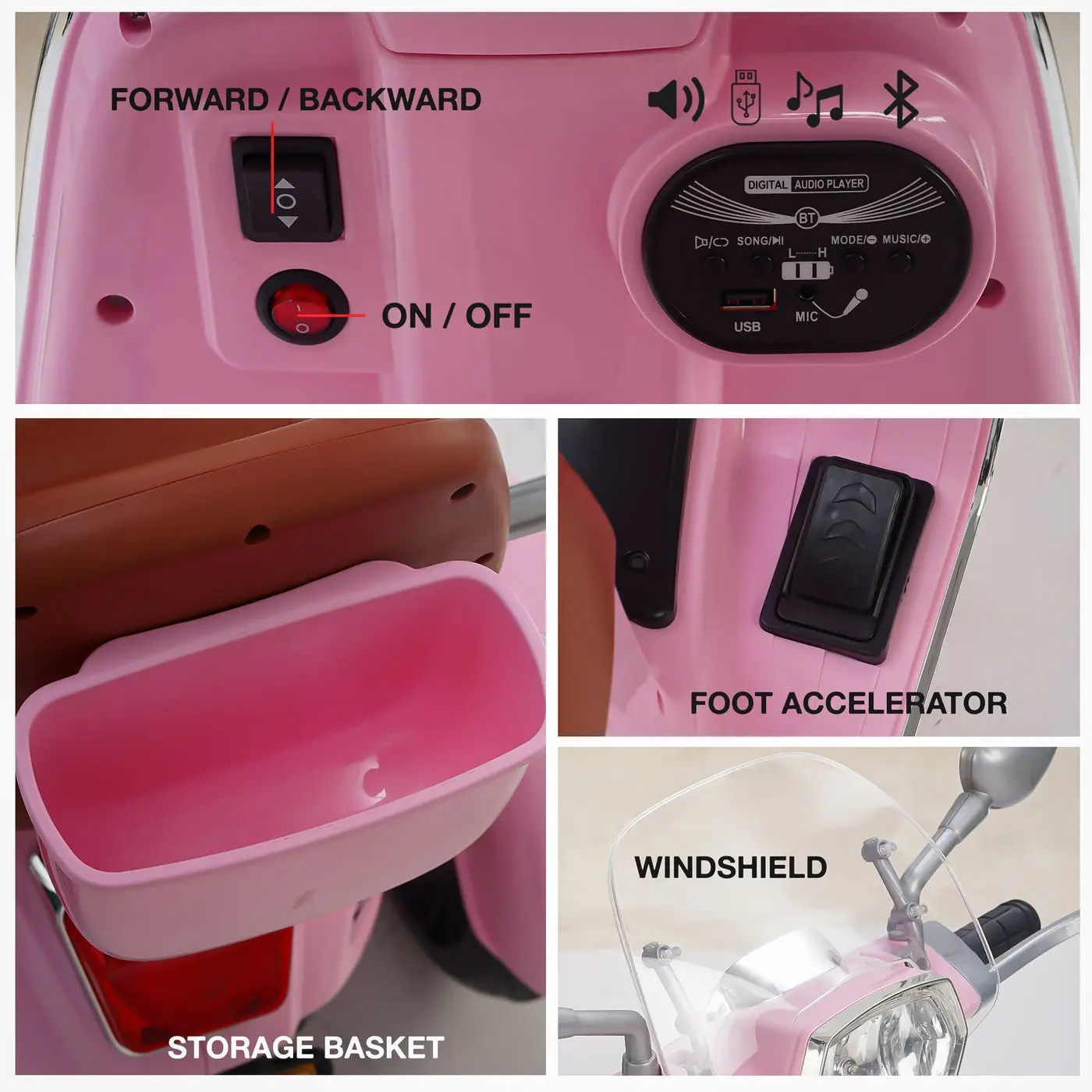 Childrens Electric Ride-On Scooter view 6