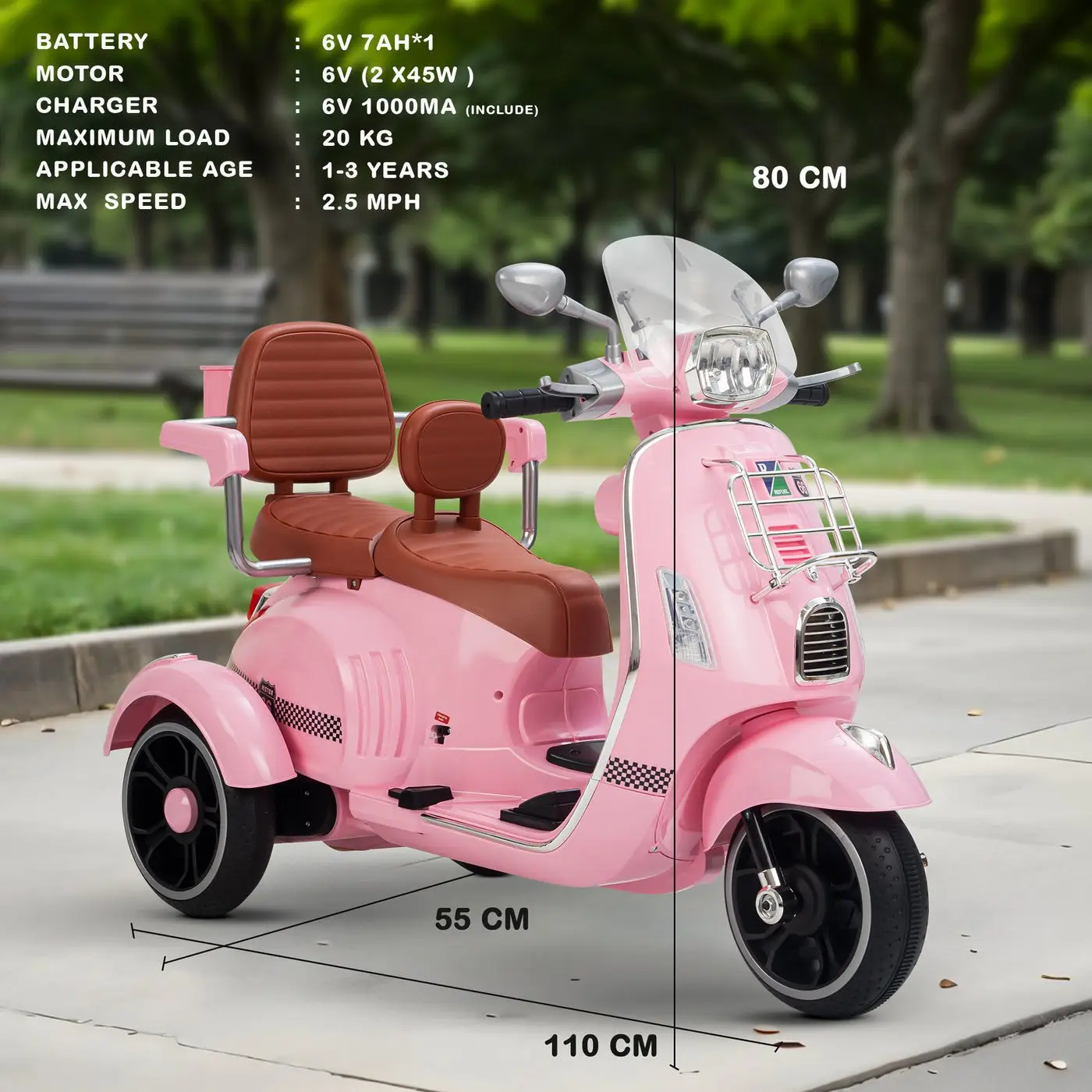 Childrens Electric Ride-On Scooter view 7